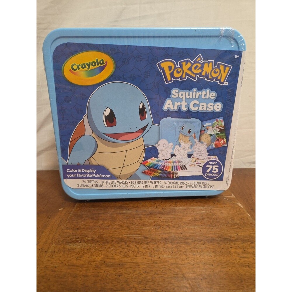 Pokemon Squirtle Crayola Create & Color Art Case Poster 75 Pieces NEW